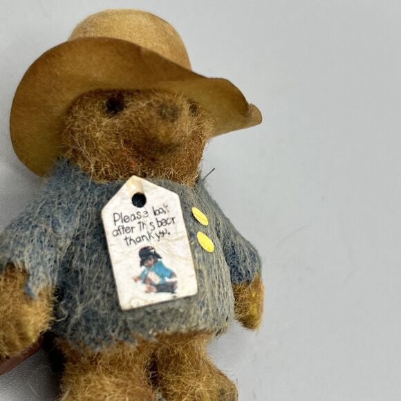 Paddington Bear‎ 2 1/2”Flocked vintage - Picture 5 of 10